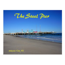 Le pilier en acier à Atlantic City Cartes Postales