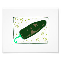 Le piment vert arrondi tourbillonne poivre photos sur toile