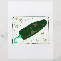 Le piment vert arrondi tourbillonne poivre prospectus