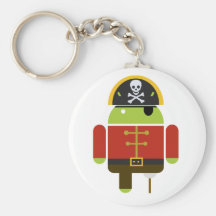 Le pirate androïde Keychain Porte-clef