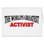 Le plus grand activiste du monde cartes de vœux