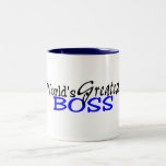 Le plus grand bleu de noir de patron des mondes tasse