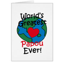 Le plus grand coeur de Papou du monde Carte De Vœux