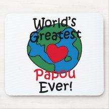 Le plus grand coeur de Papou du monde Tapis De Souris