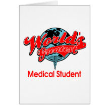 Le plus grand étudiant en médecine du monde carte de vœux