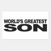 Le plus grand fils du monde stickers rectangulaires