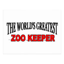 Le plus grand gardien de zoo du monde carte postale