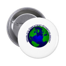 Le plus grand gynécologue du monde badge avec épingle