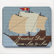 LE PLUS GRAND PAPA DE LA MER VERS LA MER TAPIS DE SOURIS