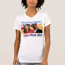 Le plus mauvais cauchemar de libéraux. Palin/2016  T-shirts