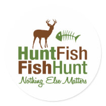 Le poisson de chasse rien d'autre importe autocollants
