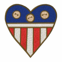 Le polo brodé des Etats-Unis des femmes patriotes 