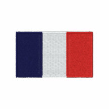 Le polo des hommes brodés par drapeau de la France