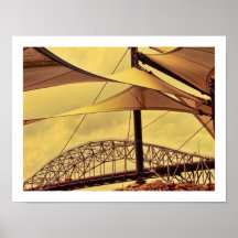 Le pont, avant l'ouragan, affiche