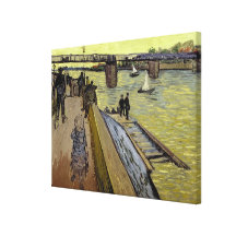Le Pont de Trinquetaille en Arles, 1888 (huile sur Toile Tendue Sur Châssis