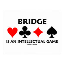 Le pont est un jeu intellectuel (l'attitude de pon cartes postales
