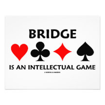 Le pont est un jeu intellectuel (l'attitude de pon faire-parts