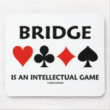 Le pont est un jeu intellectuel (quatre costumes d tapis de souris