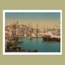 Le port à Cannes, France cartes postales