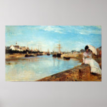 Le port de Lorient par Berthe Morisot Posters