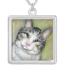 Le portrait d'amusement d'art de chat mon deuxième bijouterie