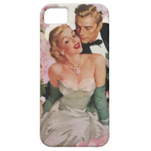 Le portrait vintage, marié de jeune mariée, les no coque Case-Mate iPhone 5