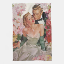 Le portrait vintage, marié de jeune mariée, les no serviette pour les mains