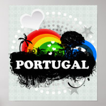 Le Portugal fruité mignon Affiches