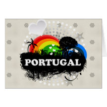Le Portugal fruité mignon Carte De Vœux