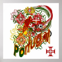 Le Portugal - Sélection Protuguesa Impression Poster