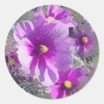 Le pourpre fleurit l'autocollant