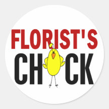 Le poussin du fleuriste adhésif