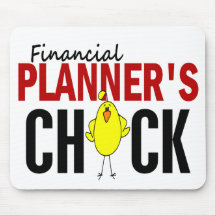 Le poussin du planificateur financier tapis de souris