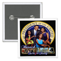 Le Président Barack Obama '08 Badge Avec Épingle