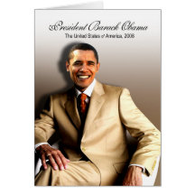 Le Président Barack Obama (classique) Carte De Vœux