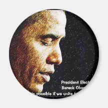 Le Président Barack Obama Magnets Pour Réfrigérateur