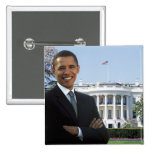 Le Président Barack Obama - Pin carré Badge Avec Épingle