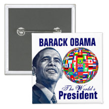 Le président du monde badge avec épingle