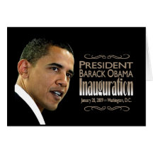 Le Président Obama Inauguration Carte De Vœux