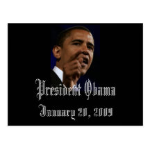 Le Président Obama Inauguration Keepsake Carte Postale