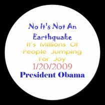 Le Président Obama Not An Earthquake autocollants
