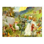 Le prince et le Thumbelina féeriques Cartes Postales