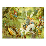 Le prince et le Thumbelina féeriques Carte Postale