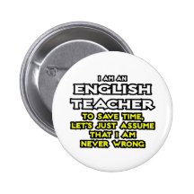 Le professeur d'Anglais… supposent que je n'ai jam Badge
