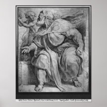 Le prophète Ezekiel, après Michangelo Buonarroti Posters