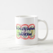 Le psaume 23, "le seigneur est mon berger " tasse