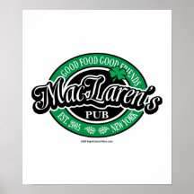 Le Pub de MacLaren Posters