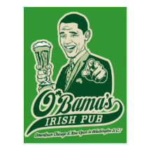 Le Pub irlandais d'Obama Carte Postale