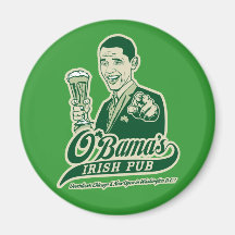 Le Pub irlandais d'Obama Aimants Pour Réfrigérateur