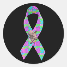 Le puzzle d'ange d'Awarness d'autisme rapièce la c Adhésifs